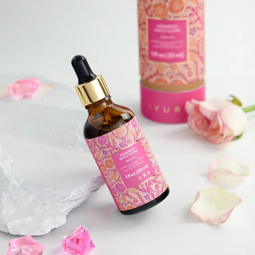 Kesaradi Daily Glow - Face Oil Moisturizer for Dry Skin or Sensitive Skin - Natural Skincare for Glowing Skin