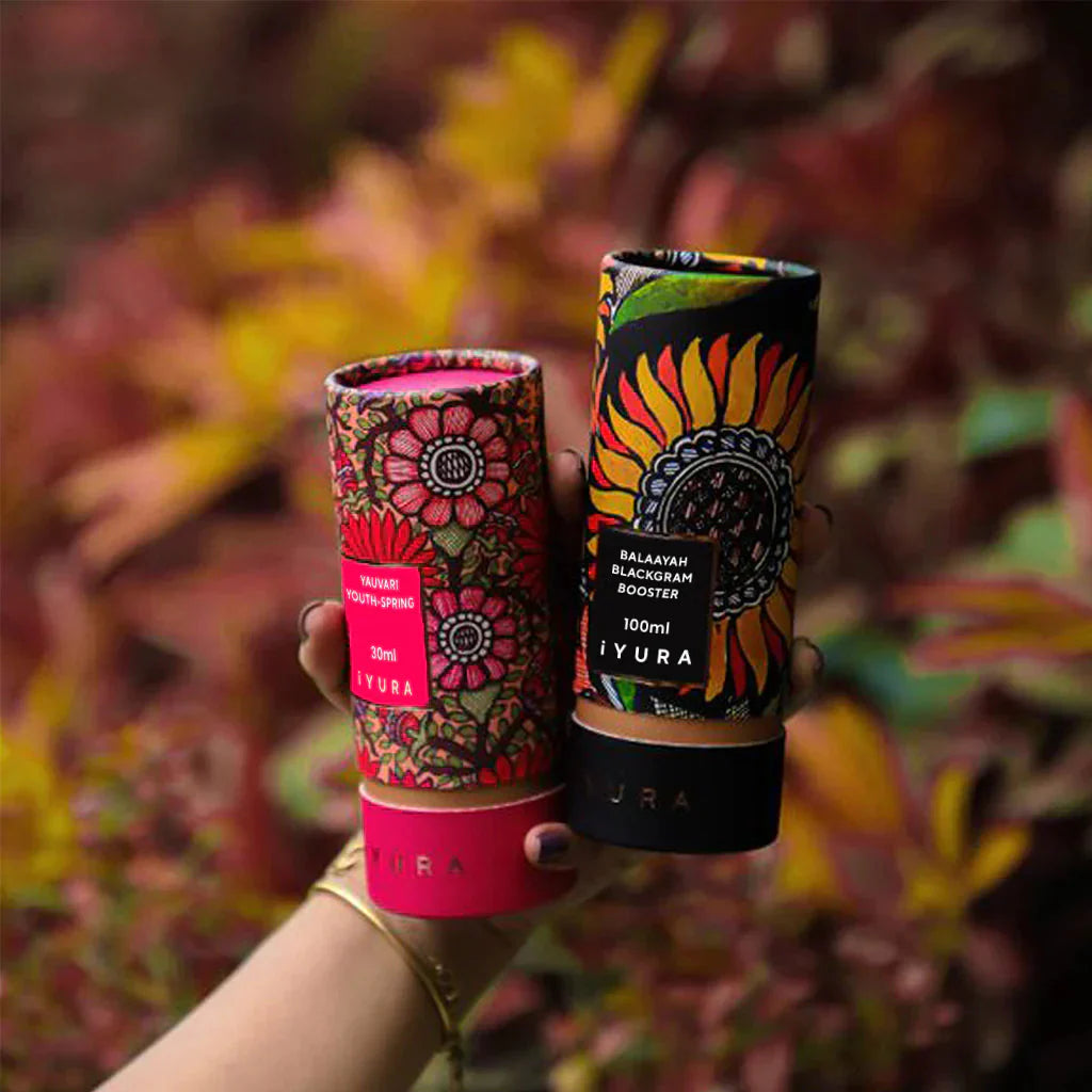 Black Gram Face & Body Duo - Best Moisturizers for Dry Skin, Aging Skin and Mature Skin - Natural Skincare for Glowing Skin Beauty set iYURA