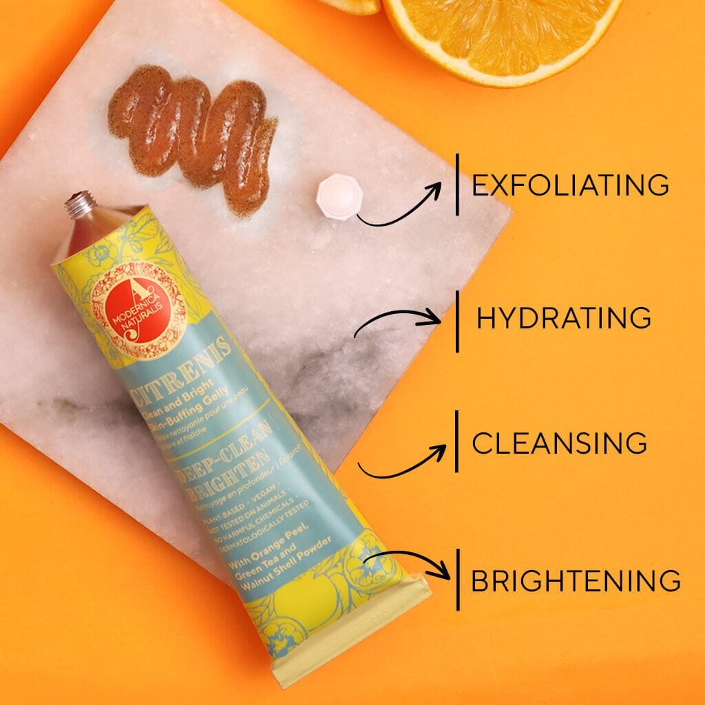 Citrenis Clean and Bright Skin-Buffing Gelly Face Scrub A Modernica Naturalis