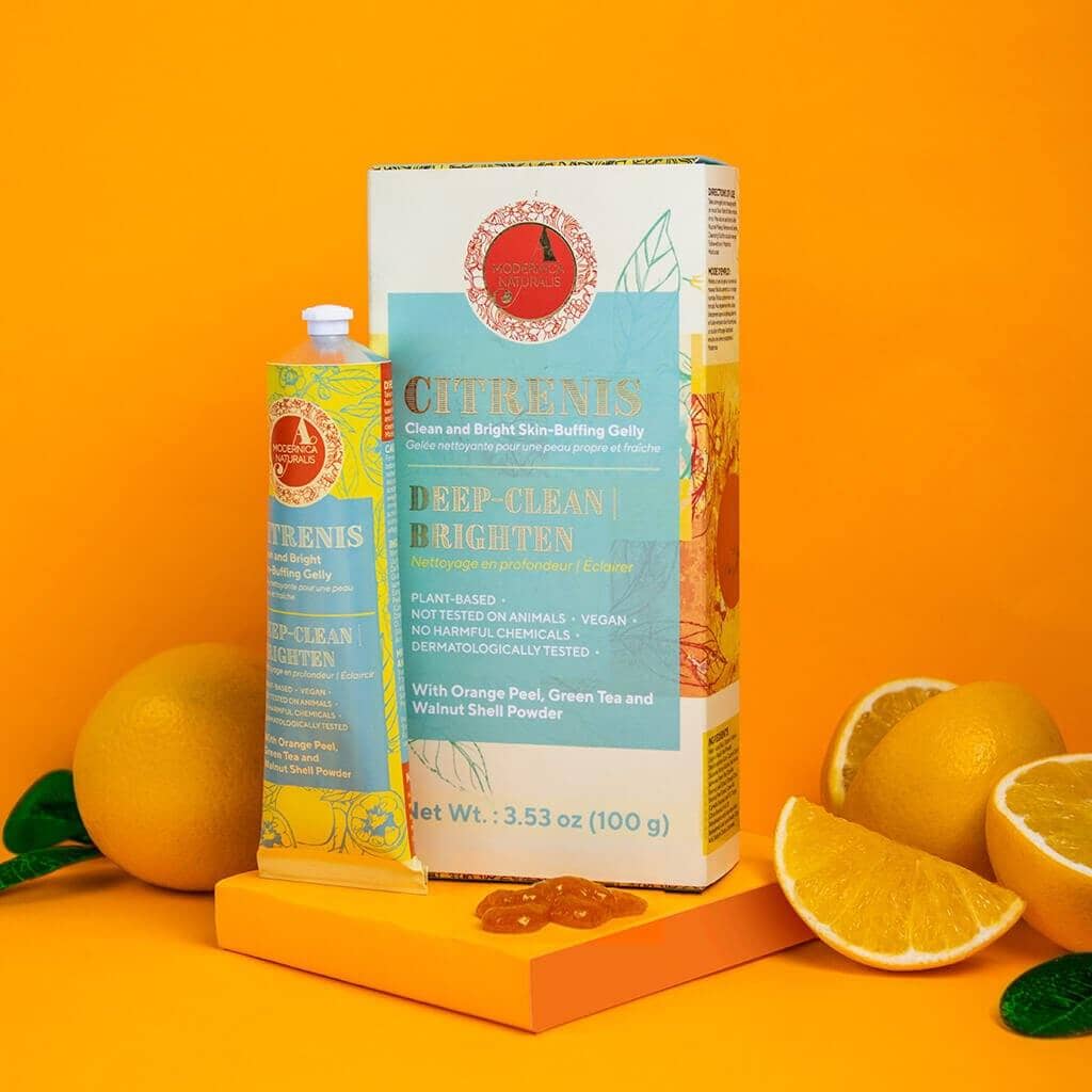 Citrenis Clean and Bright Skin-Buffing Gelly Face Scrub A Modernica Naturalis