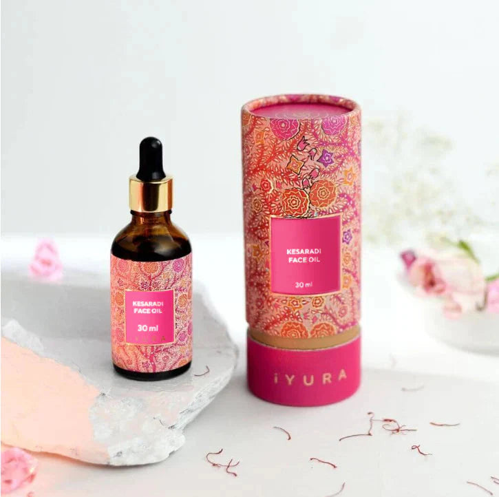 Kesaradi Oil - Face Oil Moisturizer for Dry Skin or Sensitive Skin - Natural Skincare for Glowing Skin Face oil iYURA