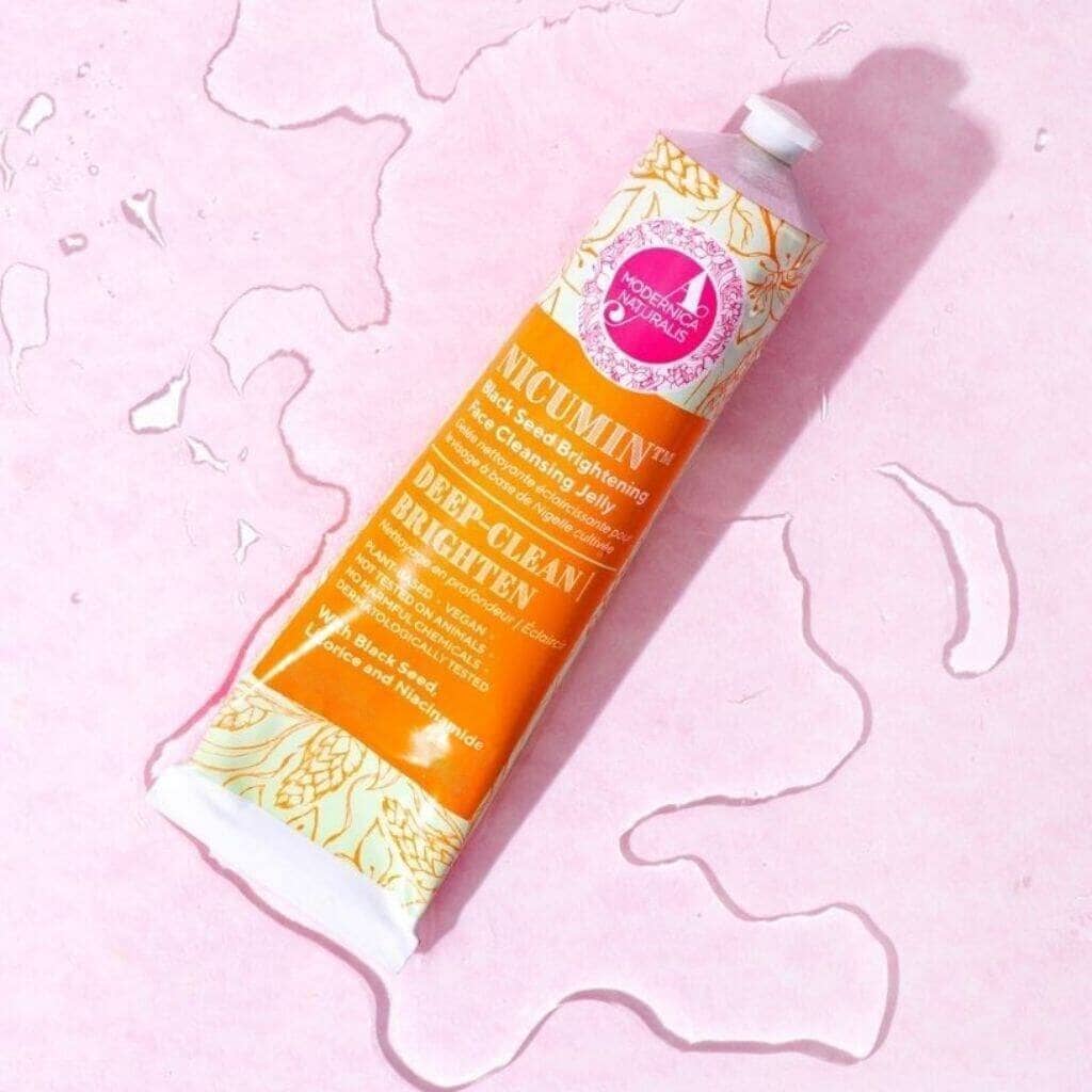 Nicumin Black Seed Brightening Face Cleansing Jelly - With Potent Extracts of Kalonji Seed, Licorice and Saffron Enriched With Niacinamide Face wash A Modernica Naturalis