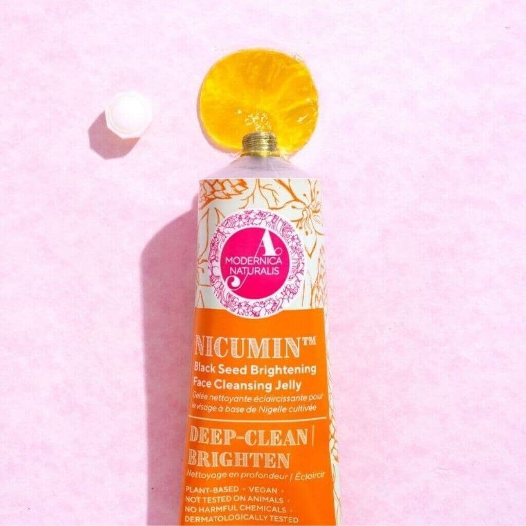 Nicumin Black Seed Brightening Face Cleansing Jelly - With Potent Extracts of Kalonji Seed, Licorice and Saffron Enriched With Niacinamide Face wash A Modernica Naturalis
