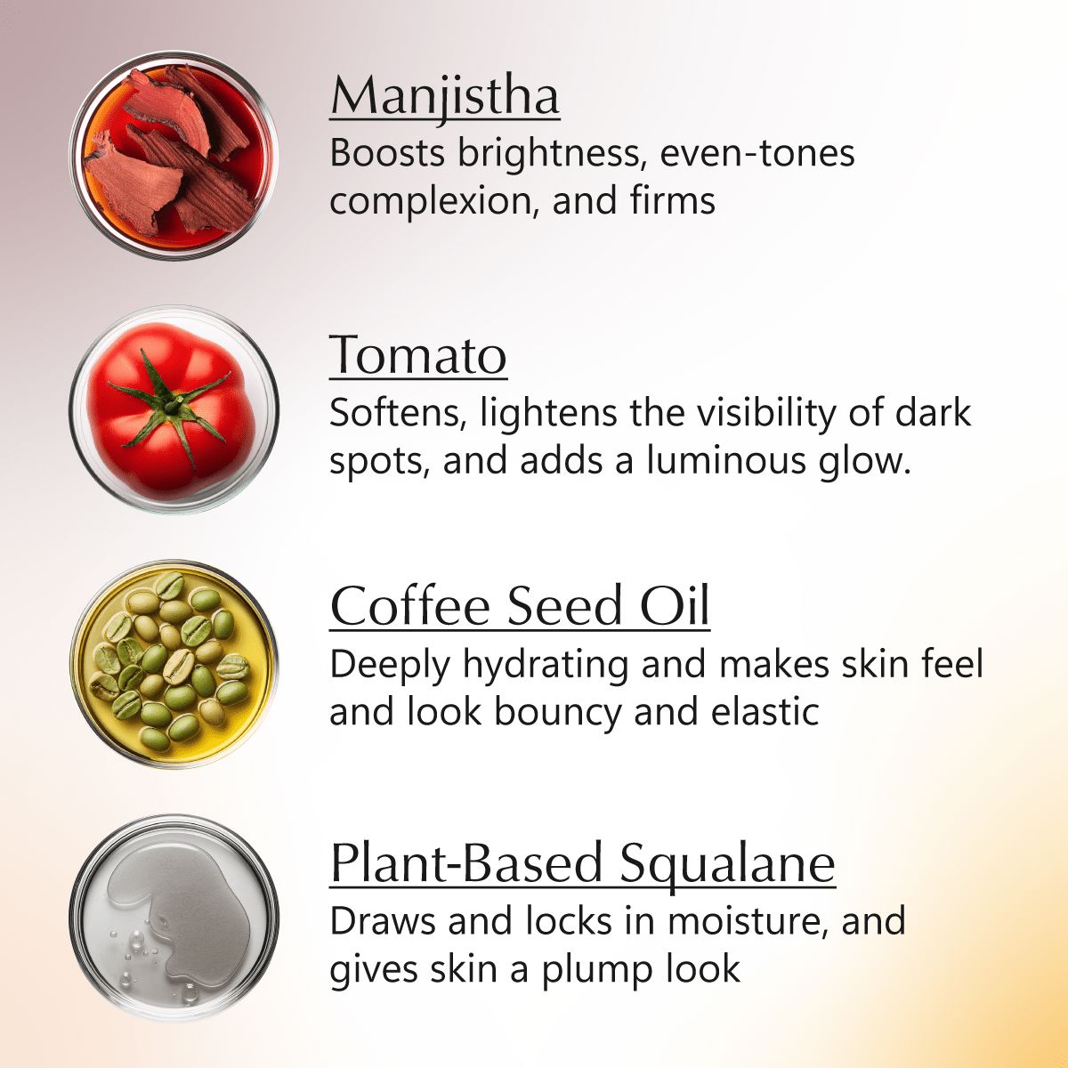 Rufolia Bi-Phasic Face Serum – Brightens, Softens and Plumps Dull, Crepey, Aging Skin – Water-Oil Hybrid Serum with Manjistha, Tomato, Coffee Seed & Plant-based Squalane – Best Bi-Phasic Face Serum For Mature Skin - With Clinically Proven Ingredients Face Serum A. Modernica Naturalis