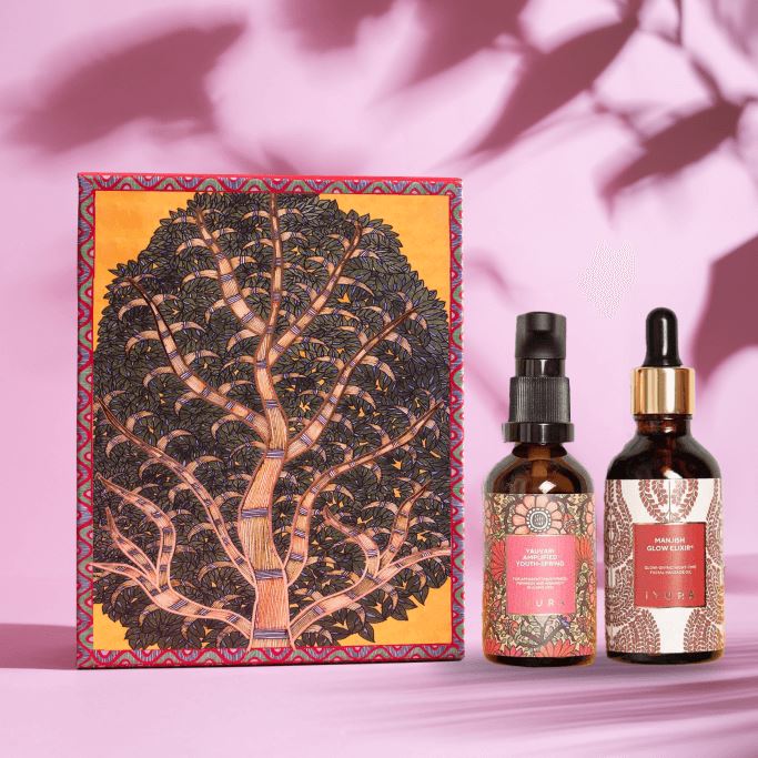 Youthful Glow Duo in a Gift Box - For Mature, Aging Skin Beauty set iYURA