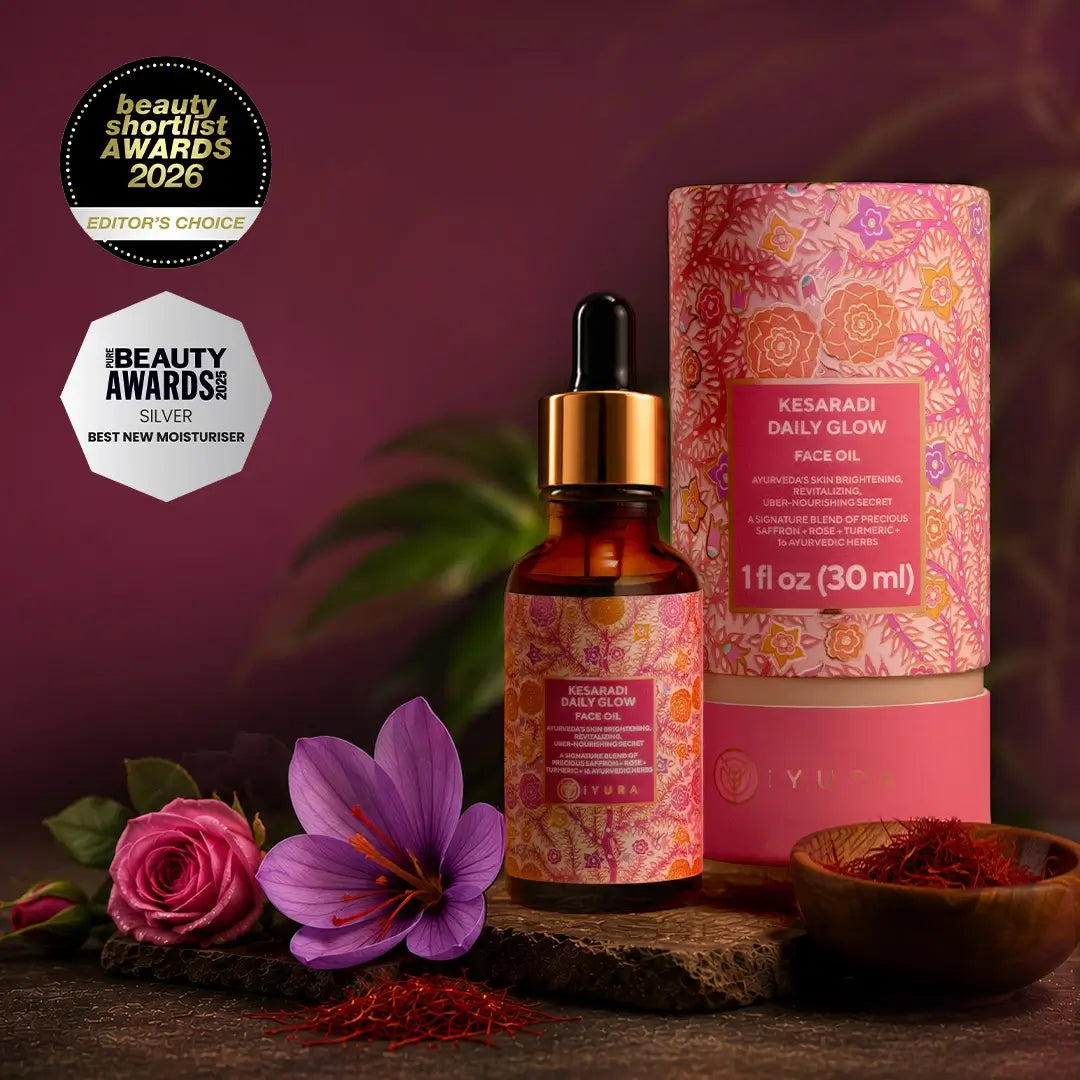 Kesaradi Daily Glow - Face Oil Moisturizer for Dry Skin or Sensitive Skin - Natural Skincare for Glowing Skin