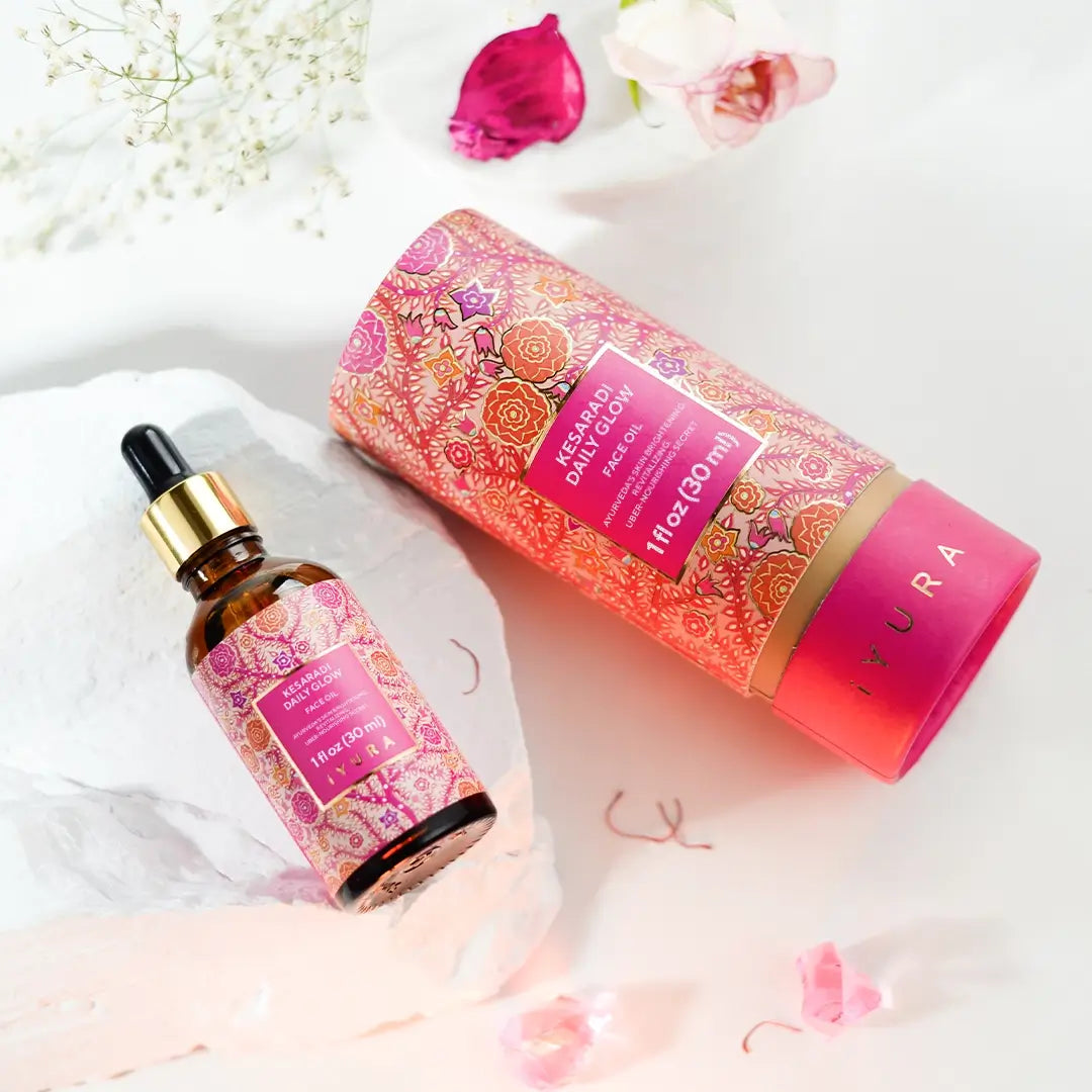 Kesaradi Daily Glow - Face Oil Moisturizer for Dry Skin or Sensitive Skin - Natural Skincare for Glowing Skin