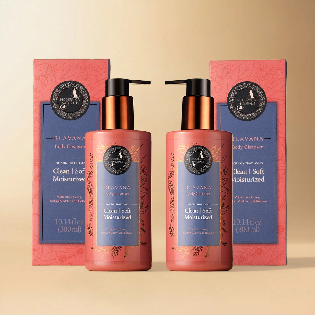 Blavana Body Cleanser – Cleans, Moisturizes, Brightens, Dry, Dull, Aging Skin - Revolutionary Formula with Black Gram - Best Body Cleanser for Mature Skin - With Clinically Proven Ingredients - Pack of 2