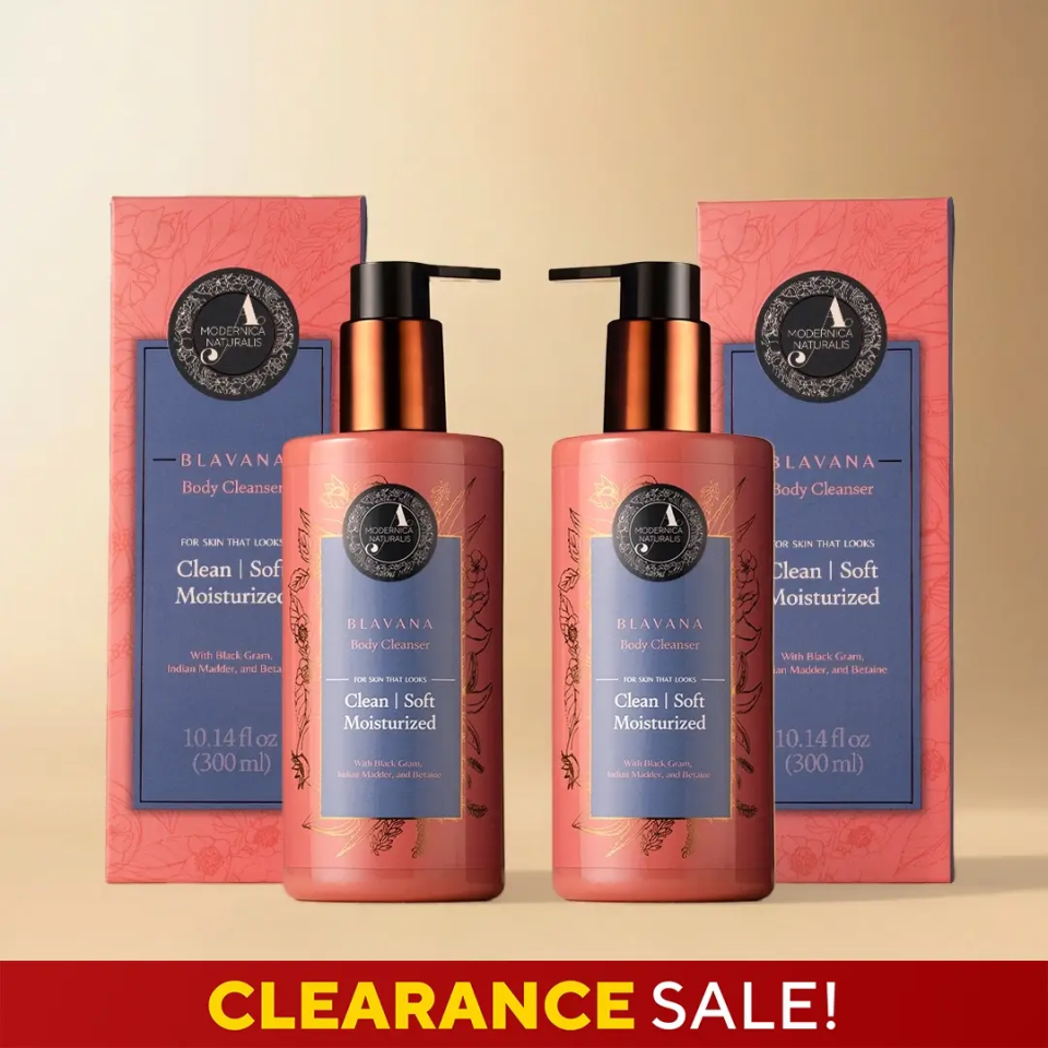 Blavana Body Cleanser – Cleans, Moisturizes, Brightens, Dry, Dull, Aging Skin - Revolutionary Formula with Black Gram - Best Body Cleanser for Mature Skin - With Clinically Proven Ingredients - Pack of 2