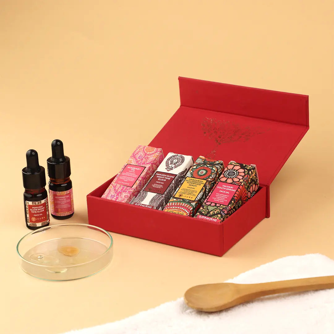 Mini Face Oil Set – 4 Ayurvedic Face Oil Minis