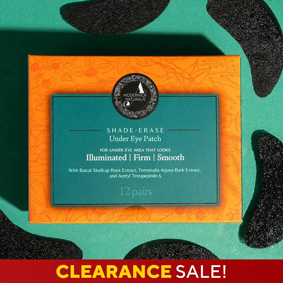 Shade-Erase Under-Eye Patches – Brighten, De-Puff, Instantly Cool Dull, Dark Under-Eyes – Innovative Formula with Jasmine, Arjuna & Tetrapeptides – Best Charcoal Under-Eye Patches for Mature Skin - With Clinically Tested Ingredient Combinations