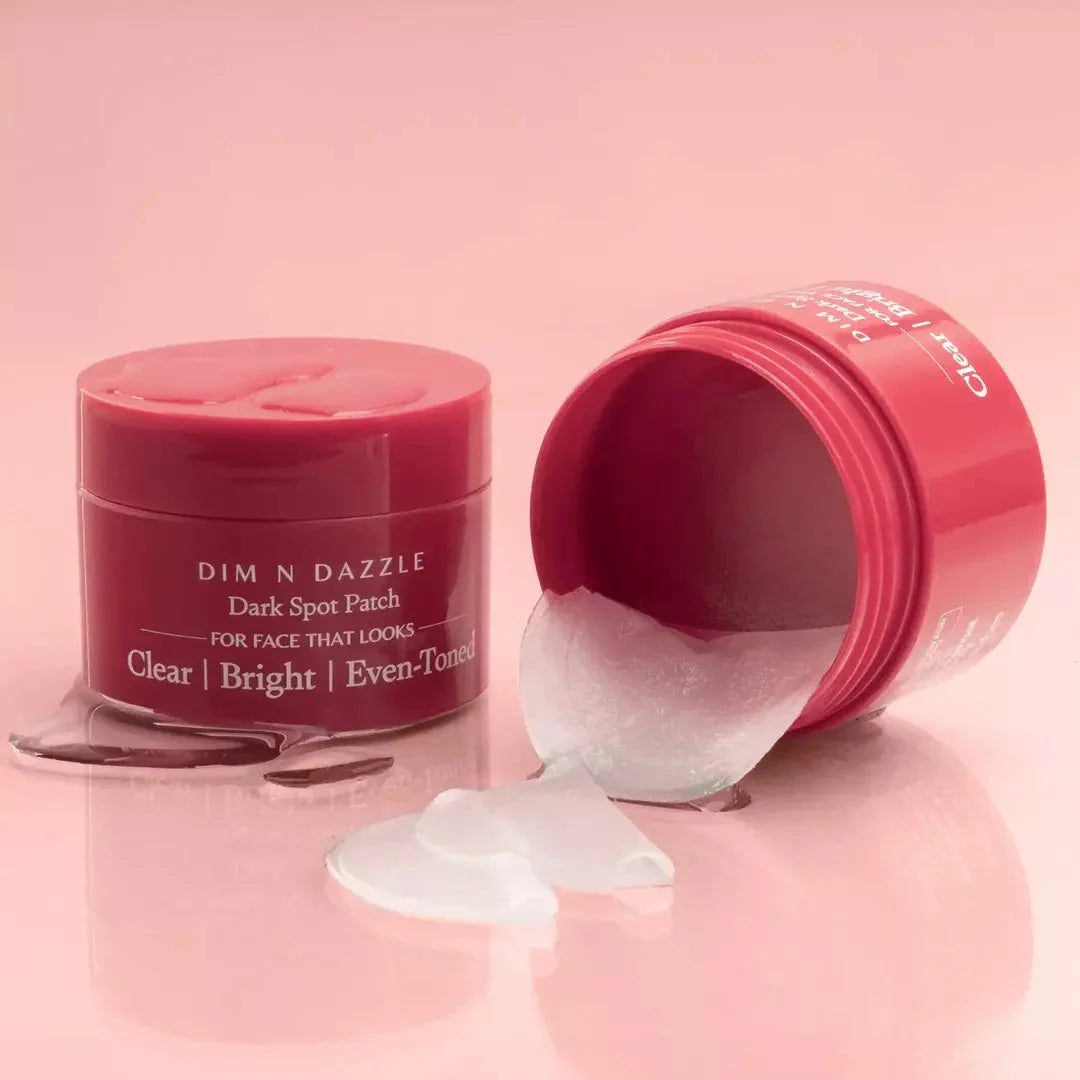 Dim N Dazzle Dark Spot Patch – Even-Tones and Brightens the look of Dark spots, Dry, Patchy Skin - Powered with East Indian Globe Thistle & Arjun Tree Bark– Best Dark Spot Patch for Crystal-Clear Complexion The Ayurveda Experience 