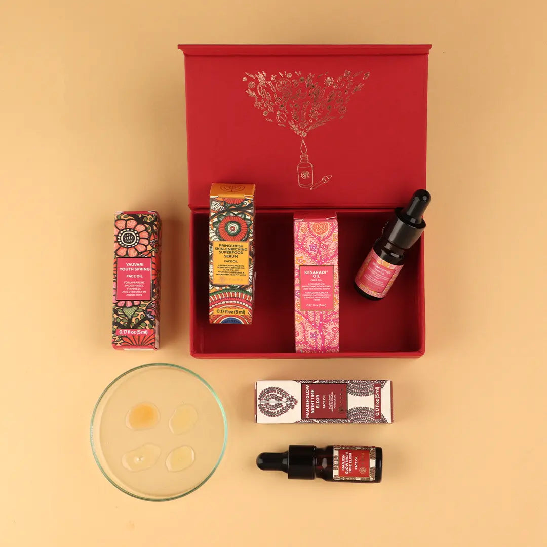 Mini Face Oil Set – 4 Ayurvedic Face Oil Minis