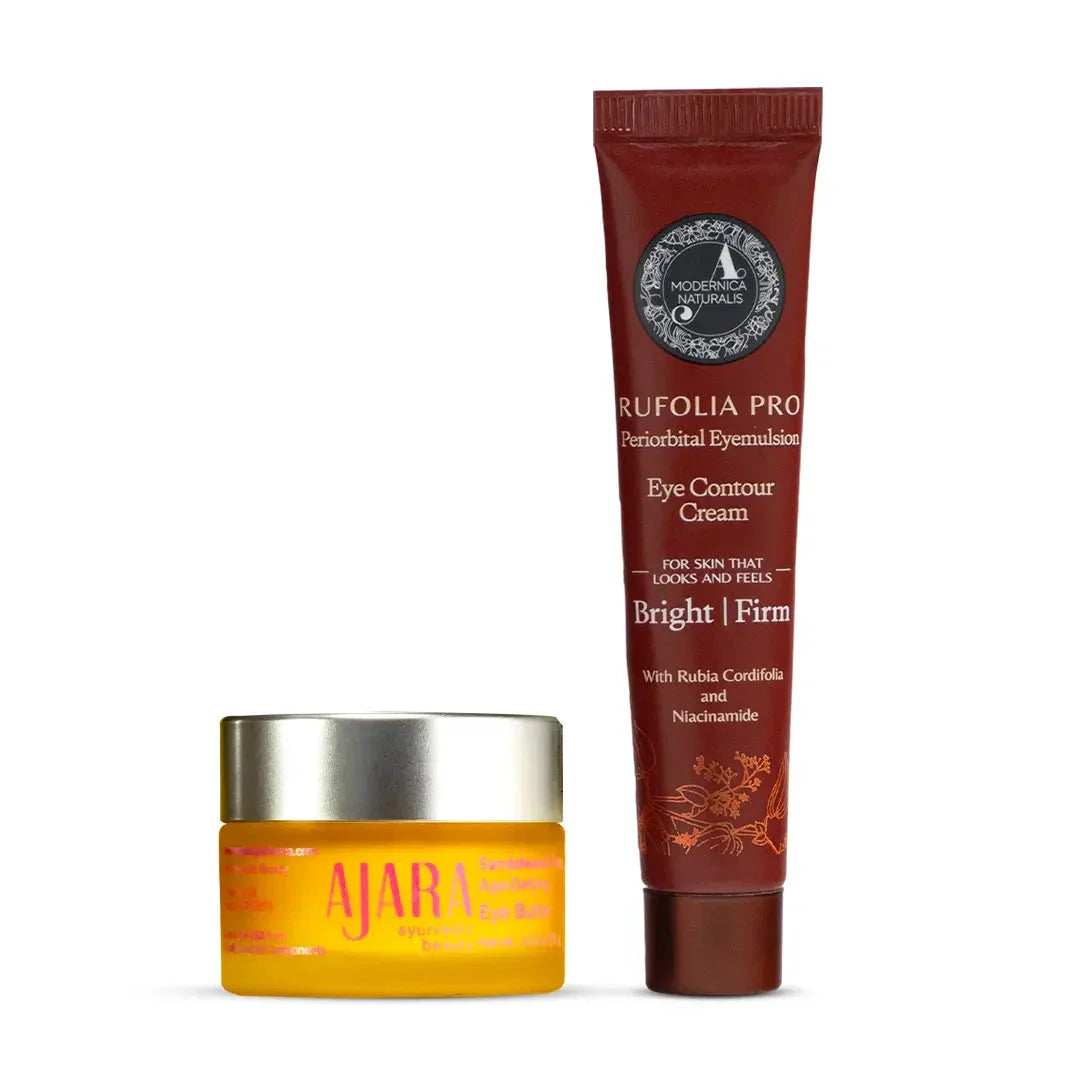 Youthful Eyes Essentials Bundle with Sandalwood Rose Eye Butter and Rufolia PRO Periorbital Eyemulsion